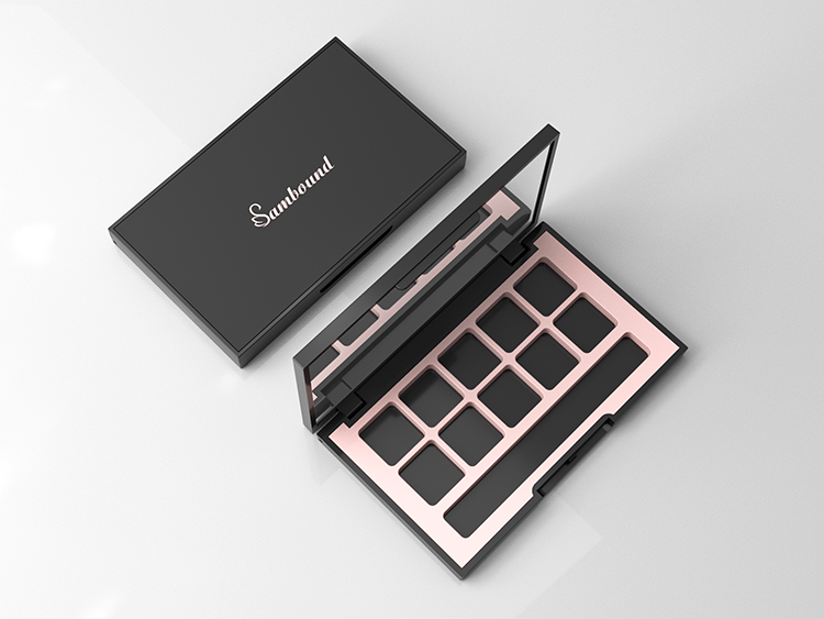 10格高質(zhì)感亞面空眼影盤包裝定制 10格高質(zhì)感亞面空眼影盤包裝定制